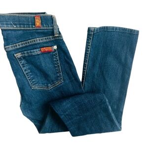 7 For All Mankind Skinny Dark Blue Jeans
